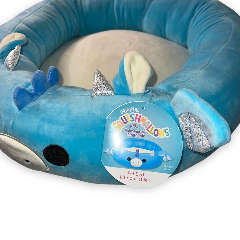 NEW Squishmallows Devin the Dragon Small Pet Bed Small Dog / Cat Bed Approx 20” - Picture 3 of 8